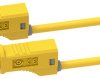 Electro PJP 2217/600V-CD1-100J Przewód pomiarowy złącze męskie bananowe złącze męskie bananowe 1.00 m żółty 1 szt.