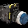 Przełącznik przycisk bistabilny sterowniczy podświetlony 22mm niebieski Tracon