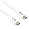 StarTech.com TBLT3MM2MW Thunderbolt 3 Cable - 20Gbps - 2m - White - Thunderbolt