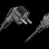 Kabel zasilający komputer drukarka TV czarny z uziemieniem 10m CB-5742