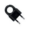 Wtyczka płaska czarna WTP2C-2 2,5A/250V ELGOTECH