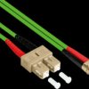 LW-8005LS5 Duplex Jumper OM5 50/125µ LC/SC, LSZH, 0,5m, green