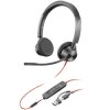 HP 8X221AA Blackwire C3325 headset on-ear corded stereo black noise cancelling