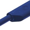 Adapter z wtykiem bananowym Męski Połączenie lutowane typ Wtyk bananowy Niebieski 10A Hirschmann Test & Measurement