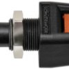 Quick pressure clamp, 12.5 mm, brown, 30 VAC/60 VDC, 5 A, flat plug/solder connection, nickel-plated, ESD 6554 / BR