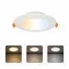 Oprawa podtynkowa downlight LED, 6W, 510lm, IP20, CCT, okrągła, biała, ALEXIS HOROZ
