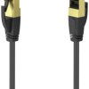 kabel LAN Hama 00200694, 1 szt., RJ45, Cat 8, S/FTP, 5 m, czarny