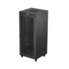 Szafa instalacyjna rack stojąca 19 37u 800x800 czarna drzwi perforowane lcd lanberg (flat pack) FF01-8837-23BL