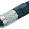 Jack, 2 pole, solder connection, screw locking, straight, 99 0402 00 02