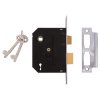 UNION J2295-CH-3.00 2295 2 Lever Mortice Sashlock Chrome Finish 76mm 3 in Box
