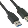 Molex Kabel USB z gniazdem IC Męski Złącze A USB typu A Złącze B USB typu A Żeńskie dł. 1 m USB 3.0 kolor: Czarny