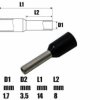 Tulejka kablowa izolowana 1.5mm² 8mm - końcówka tulejkowa SGE 601230