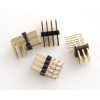 Goldpin czarny 3x4 szpil. kątowy do druku, raster 2.54mm, 4 szt.