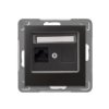 IMPRESJA Gniazdo komputerowe pojedyncze kat. 5e MMC antracyt GPK-1Y/K/m/50