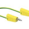 Przewód pomiarowy 64.1030-05020, 19A, 30 → 60V, kolor: Zielony/żółty, dł. 50cm, Staubli