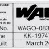 WAGO 210-802 210-802 Etykiety do drukarki termotransferowej Pole powierzchni etykietowania: 70 x 33 mm srebrny Ilość zna