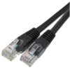 Patchcord Utp Kat.5E Kabel Sieciowy Lan 2X Rj45 Linka Czarny 0,5M