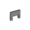 ICON MINI Zaślepka z wpustem do korytka 25x15 mm do puszki natynkowej pojedynczej PUK-1 i PUZ-1 szary mat 27ZAPUKZ-3 KARLIK