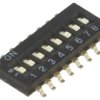 Przełącznik DIP-SWITCH Ilość sekcji 8 ON-OFF 0,025A/24VDC A6H-8102