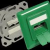 GC-N0051G RJ45 socket, CAT.6a, UP, signal green