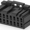 Socket housing, 16 pole, pitch 2.5 mm, straight, black, 1-1827864-8