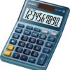 Casio MS-100EM Kalkulator stołowy niebieski Wyświetlacz: 10 energią słoneczną (D x S) 101 mm x 149 mm