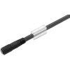 Sensor actuator cable, M8-cable socket, straight to open end, 3 pole, 1.5 m, PVC, black, 4 A, 1948710150