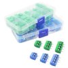 50 sztuk złączek bloków końcowych PCB o rozstawie 5,0 mm prosto pin KF301 2P 3P 4P zestaw złączek bloków końcowych PCB z wkrętam