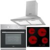 Baridi DH188 Integrated Ceramic 4 Zone Hob, Fan Oven & Cooker Hood