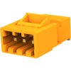 Plug, 3 pole, pitch 3.96 mm, straight, orange, 3-647476-3