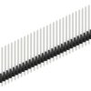 Pin header, 30 pole, pitch 1.27 mm, straight, black, 10060589