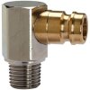 Temperature control plug-in nipple, L 35 mm, 15 bar, brass, nickel-plated, for jacks, 107990
