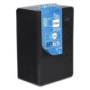 Obudowa ABS standardowa pusta 200x300x130 z ocynkowaną płytą montażową czarna IP65 EDO777002 EDO