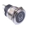 Alarm' Blue LED Momentary 22mm Vandal Push Button Switch SPDT 12V
