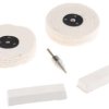 Zestaw polerski, masa: 54g, średnica: 4cal, Twardy wałek polerski z włókniny 100 mm x 2-części, miękki wałek polerski
