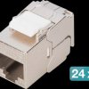 DN-93615-S-24 Keystone module, Cat.6a, shielded, tool-free, 12 pcs.
