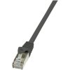 LogiLink CP2033S RJ45 Network Patch Cable CAT 6 F/UTP 1.00m Black 1 pc(s)