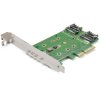 StarTech.com PEXM2SAT32N1 3-Port M.2 SSD (NGFF) Adapter Card - 1 x PCIe (NVMe)
