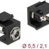 86849 Keystone Module DC 5.5 x 2.1 mm female black