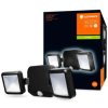Naświetlacz LED 10W 480lm 4000K IP54 Czarny z Czujnikiem ruchu LEDVANCE SPOTLIGHT Bateryjny Podwójny