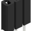 Socket header, 3 pole, pitch 2.54 mm, straight, 10025413