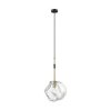 Lampa wisząca ROCK kolor czarny mat/złoty metal/szkło, E27 IP44 P0488-01M-SEAC Zuma Line