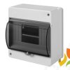 Rozdzielnica natynkowa 6 modułowa 1x6M drzwi transparentne IP30 MINI S6 N+PE 2306-01 ELEKTRO-PLAST NASIELSK