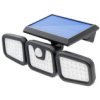 Naświetlacz Solarny Lampa 74X Led 15W 450Lm Zimna Czujnik Ruchu Ip65