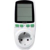 Energy meter, child protection socket, 0.001-9999 W, 0-9999 V, 0-9999 A, 0-9999 Hz, (L x W x H) 240 x 150 x 20 mm, EM0003