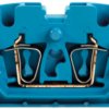 Through terminal block, spring balancer connection, 0.5-2.5 mm², 2 pole, 24 A, 8 kV, blue, 1704360000