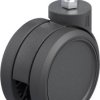 Blickle 759282 LKDB-PUA 100G Podwójna rolka skrętna z tworzywa sztucznego Średnica koła: 100 mm Maksymalne obciążenie: 1