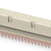 Female connector, type M, 60 pole, a-b-c, pitch 2.54 mm, press-in connection, straight, 254062-E