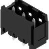 Pin header, 3 pole, pitch 5.08 mm, straight, black, 1149430000