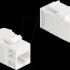90719 Keystone Module coupler RJ45 jack to RJ45 jack UTP Cat.6A white